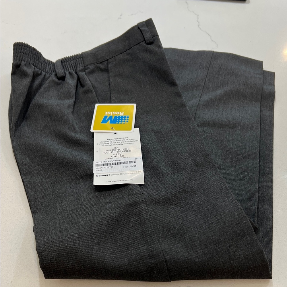 Kids Grey Uniform Pants